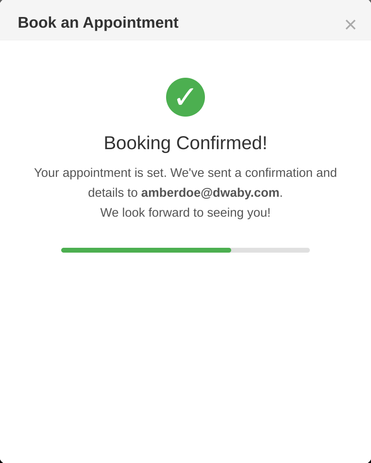 Krok 3: potwierdzenie wizyty i podsumowanie